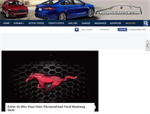 Tablet Screenshot of fordfusionclub.com